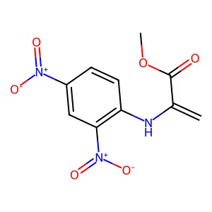 Methyl 2-(2,4-dinitroanilino)prop-2-enoate structure