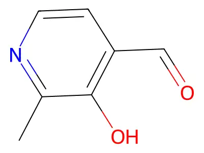 3-Hydroxy-2-methylpyridine-4-carbaldehyde structure