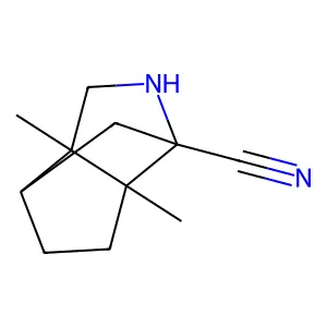 (1R,3R,6S,7R)-6,7-dimethyl-4-azatricyclo[4.3.0.03,7]nonane-3-carbonitrile structure