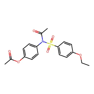 4-{Acetyl[(4-ethoxyphenyl)sulfonyl]amino}phenyl acetate structure