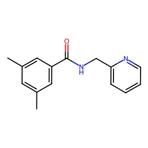N-(2-吡啶甲基)-3,5-二甲基苯甲酰胺 structure