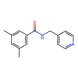 3,5-二甲基-N-(4-吡啶甲基)苯甲酰胺 structure