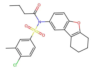 C23H24ClNO4S structure