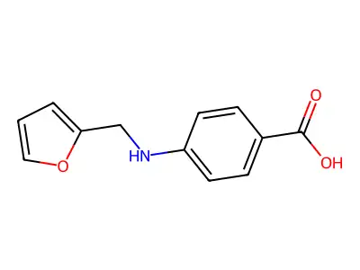4-[(2-Furylmethyl)amino]benzoic acid structure