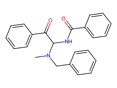 N-{1-[benzyl(methyl)amino]-2-oxo-2-phenylethyl}benzamide structure