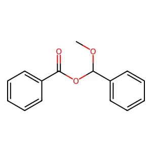 Benzenemethanol, alpha-methoxy-, benzoate structure