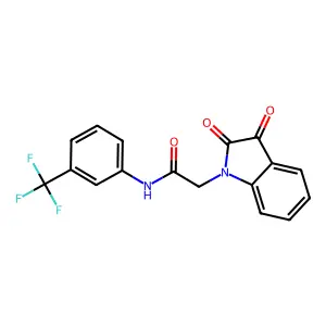 2-(2,3-Dioxo-2,3-dihydro-1H-indol-1-YL)-N-(3-(trifluoromethyl)phenyl)acetamide structure