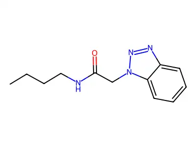 2-(1H-1,2,3-Benzotriazol-1-yl)-N-butylacetamide structure