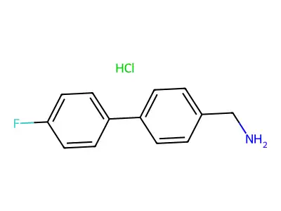4'-FLUORO-BIPHENYL-4-METHANamine structure