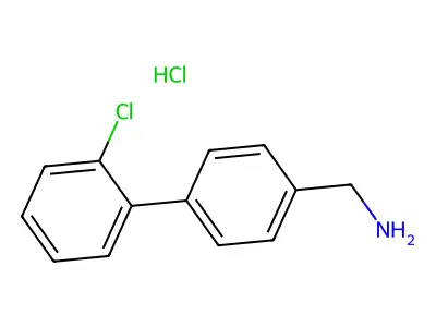[4-(2-Chlorophenyl)phenyl]methanamine structure