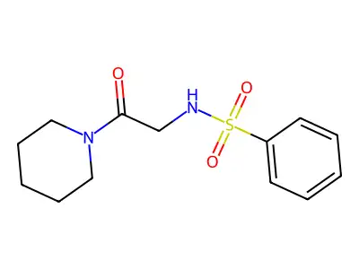 N-(2-oxo-2-piperidin-1-ylethyl)benzenesulfonamide structure
