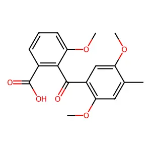 2-(2,5-Dimethoxy-4-methylbenzoyl)-3-methoxybenzoic acid structure