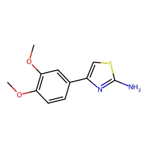 4-(3,4-二甲氧基苯基)-1,3-噻唑-2-胺 structure