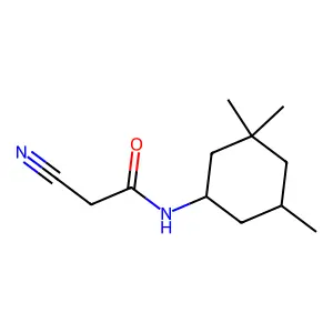 2-cyano-N-(3,3,5-trimethylcyclohexyl)acetamide structure