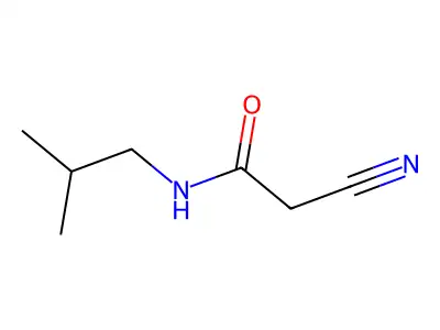 2-cyano-N-(2-methylpropyl)acetamide structure