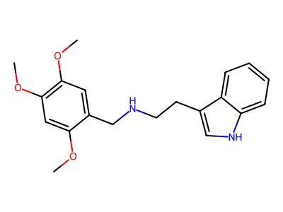 N-[(2,4,5-Trimethoxyphenyl)methyl]-1H-indole-3-ethanamine structure