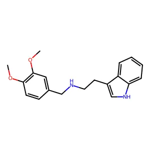 N-[(3,4-dimethoxyphenyl)methyl]-2-(1H-indol-3-yl)ethanamine structure