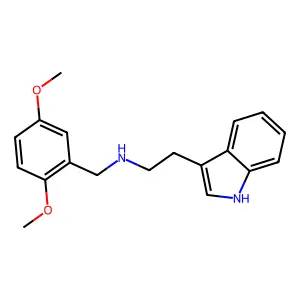 N-(2,5-dimethoxybenzyl)-2-(1H-indol-3-yl)ethanamine structure