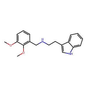 N-(2,3-dimethoxybenzyl)-2-(1H-indol-3-yl)ethanamine structure