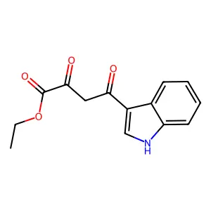 Ethyl 4-(1H-indol-3-yl)-2,4-dioxobutanoate structure