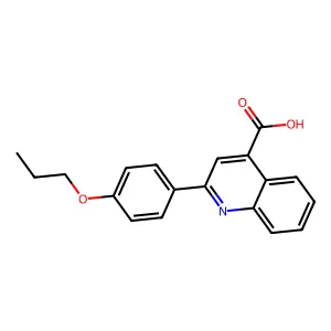2-(4-Propoxyphenyl)quinoline-4-carboxylic acid structure