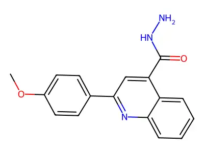 2-(4-Methoxyphenyl)quinoline-4-carbohydrazide structure