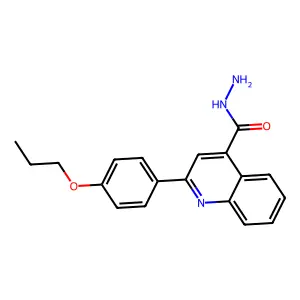 2-(4-Propoxyphenyl)quinoline-4-carbohydrazide structure