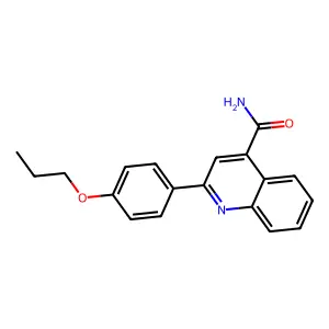2-(4-Propoxyphenyl)quinoline-4-carboxamide structure