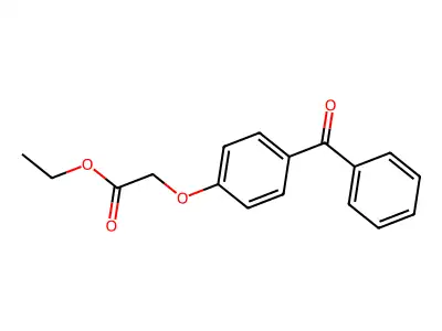 Acetic acid, (4-benzoylphenoxy)-, ethyl ester structure