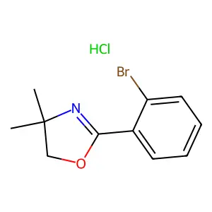 2-(2-Bromophenyl)-4,4-dimethyl-4,5-dihydro-1,3-oxazole hydrochloride structure