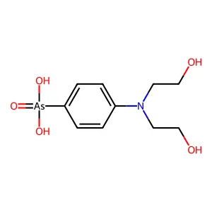 对胂酸-N,N-双(2-羟乙基)苯胺 structure