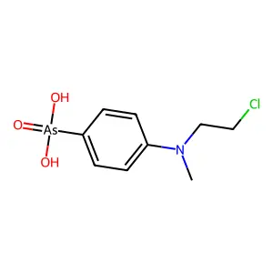 p-Arsanilic acid, N-(2-chloroethyl)-N-methyl- structure