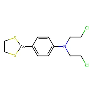 1,3,2-Dithiarsenolane, 2-(p-bis(2-chloroethyl)aminophenyl)- structure