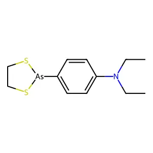 1,3,2-Dithiarsenolane, 2-(p-(diethylamino)phenyl)- structure
