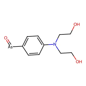 Aniline, p-arsenoso-N,N-bis(2-hydroxyethyl)- structure