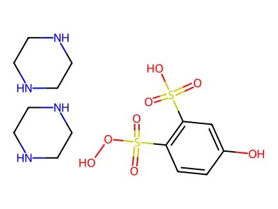 Benzenedisulfonic acid, 2,5-dihydroxy-, compd. with piperazine (1:2) structure