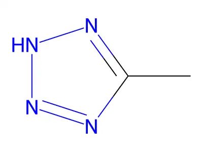 5-methyl-2H-tetrazole structure
