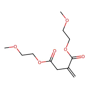 Bis(2-methoxyethyl) 2-methylidenebutanedioate structure