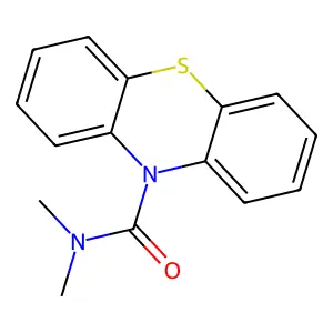 N,N-dimethyl-10H-phenothiazine-10-carboxamide structure