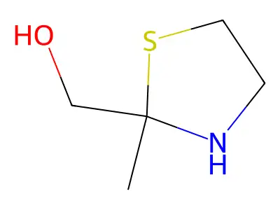 (2-Methyl-1,3-thiazolidin-2-yl)methanol structure