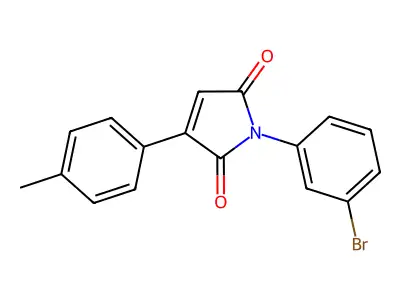 1-(3-Bromophenyl)-3-(4-methylphenyl)pyrrole-2,5-dione structure