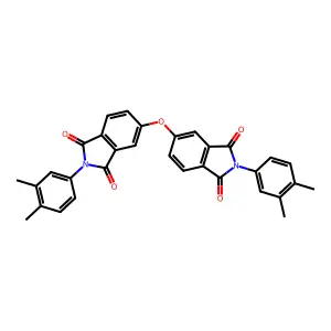 5,5'-oxybis[2-(3,4-dimethylphenyl)-1H-isoindole-1,3(2H)-dione] structure
