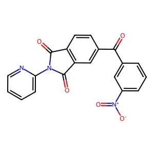 5-(3-Nitrobenzoyl)-2-pyridin-2-ylisoindole-1,3-dione structure