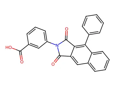 3-(1,3-Dioxo-4-phenylbenzo[f]isoindol-2-yl)benzoic acid structure
