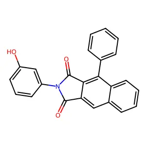 2-(3-Hydroxyphenyl)-4-phenylbenzo[f]isoindole-1,3-dione structure