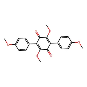 2,5-Cyclohexadiene-1,4-dione, 2,5-dimethoxy-3,6-bis(4-methoxyphenyl)- structure