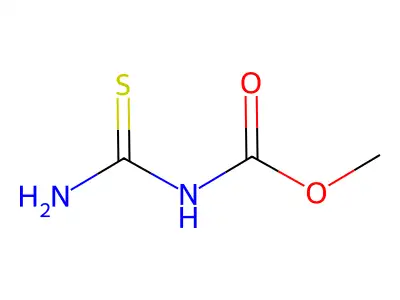 Carbamic acid, N-(aminohioxomethyl)-, methyl ester structure
