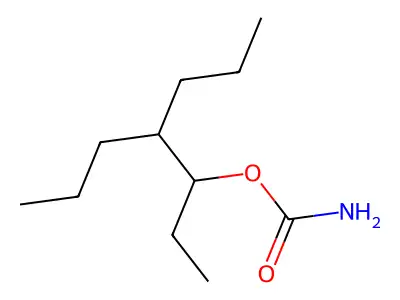 3-Heptanol, 4-propyl-, carbamate structure