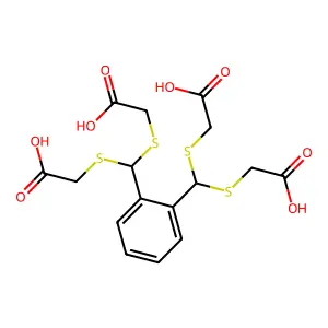 邻苯二甲酰四硫代乙酸 structure
