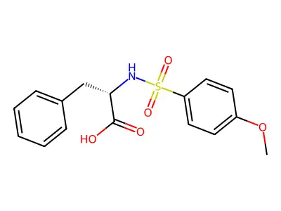 N-(4-Methoxybenzene-1-sulfonyl)phenylalanine structure
